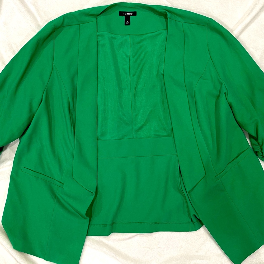 Torrid green blazer